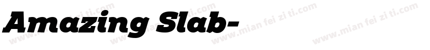 Amazing Slab字体转换